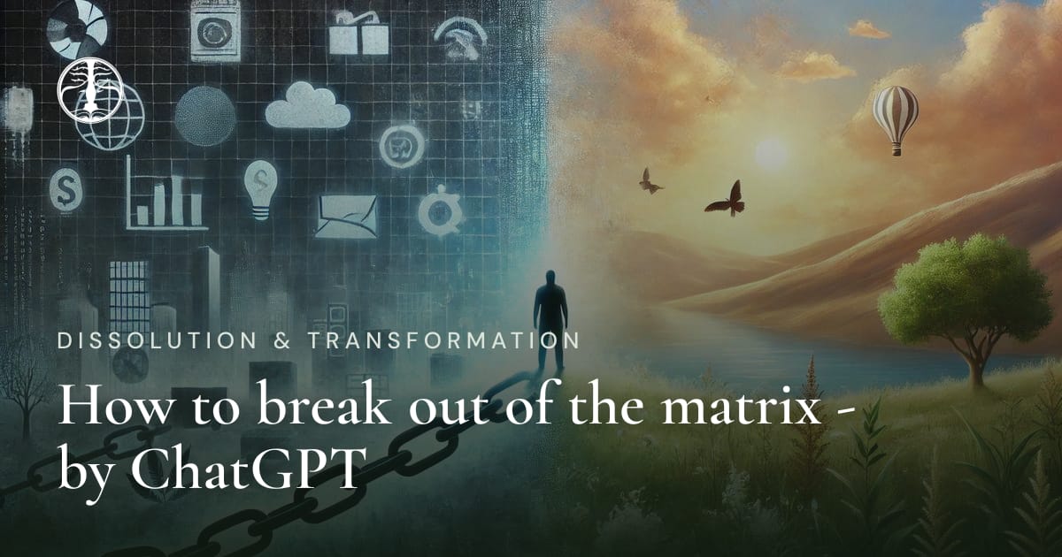 How to break out of the matrix - by ChatGPT | Zen Jungle Retreat