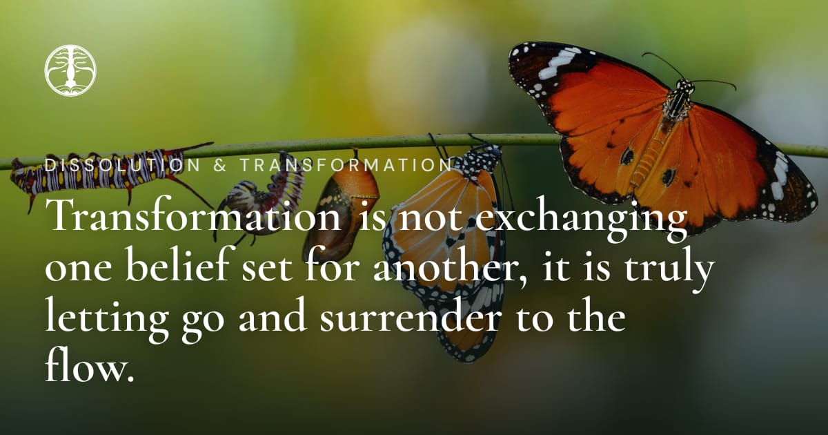 Transformation is not exchanging one belief set for another, it is ...